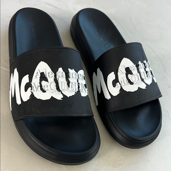 Alexander McQueen Black Slides - Picture 4 of 4